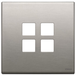 VIW22692.11 Placca 2Mx4 Flat nichel spazzolato