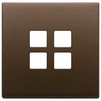 VIW22692.12 Placca 2Mx4 Flat bronzo scuro spazz.