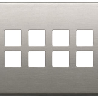 VIW22694.11 Placca 4Mx8 Flat nichel spazzolato