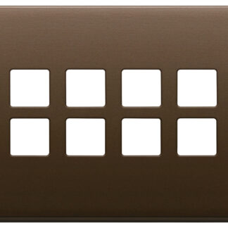 VIW22694.12 Placca 4Mx8 Flat bronzo scuro spazz.