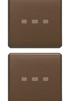 VIW22751.12 Due tasti Flat neutri illum. bronzo