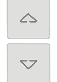 VIW22751.2.01 Due tasti Flat simboli frecce bianco
