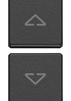 VIW22751.2.03 Due tasti Flat simboli frecce grigio