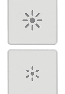 VIW22751.3.01 Due tasti Flat regolazione bianco