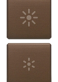 VIW22751.3.12 Due tasti Flat regolazione bronzo