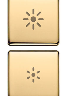 VIW22751.3.82 Due tasti Flat regolazione oro