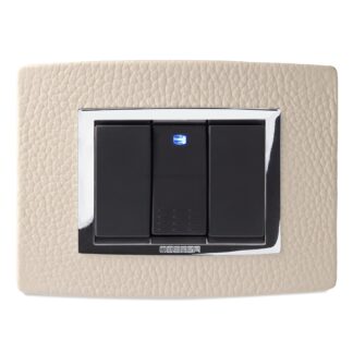 MST22VBS963 Placca Vitra pelle Avorio 3 P