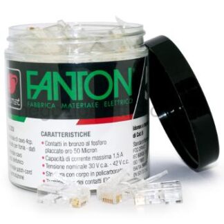 FME23720B Kit 50 plug UTP cat.5e RJ45+10 copriplug