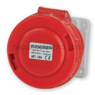 MST23PQ0063 Pr.Qua.3P+T 32A 380V 3h ROSSA IP67 c/Fl.