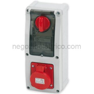 MST24PIF6001 Pr.Int.3P+T 16A 380V 6h ROSSA IP44 c/Sc.