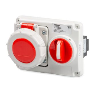 MST24PIO3302 Pr.Int.Or.3P+T 16A 380V 6h ROSSA IP67