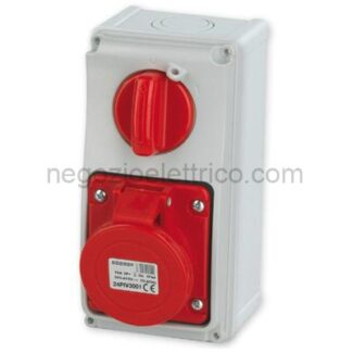 MST24PIV3001 Pr.Int.Vr.3P+T 16A 380V 6h ROSSA IP44