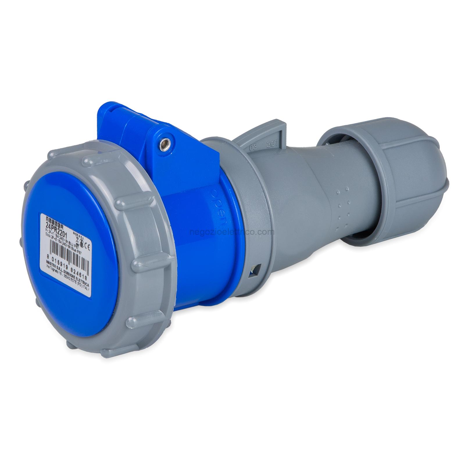MST24PR2201 Pr.2P+T 16A 240V 6h BLU IP67