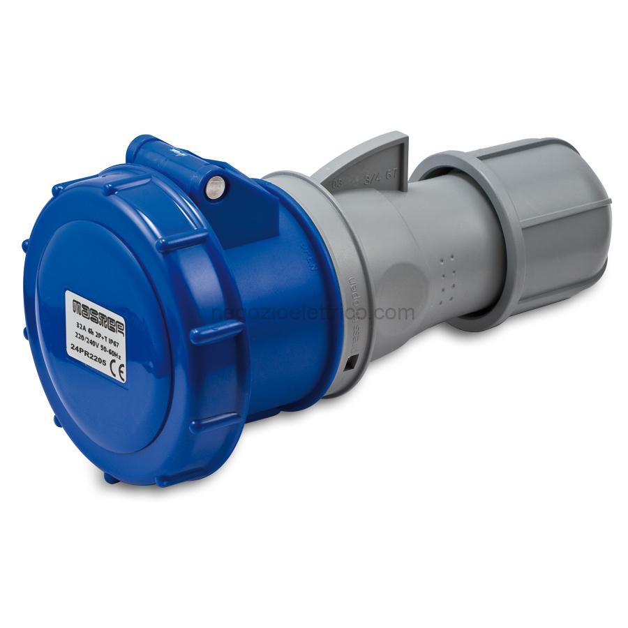 MST24PR2205 Pr.3P+T 32A 240V 9h BLU IP67