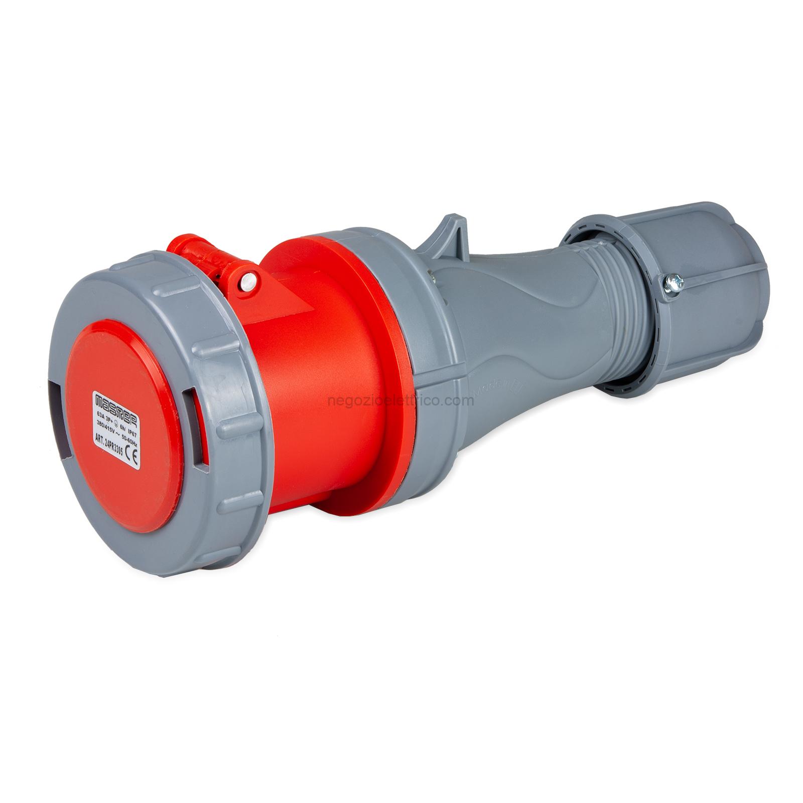 MST24PR3305 Pr.3P+T 63A 380V 6h ROSSA IP67