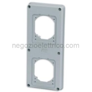 MST24S4008 Flangia per 2 Prese Incasso 16/32A