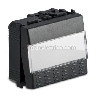 MST31040 MODO Pulsante Portanome 1P 16A GRIGIO