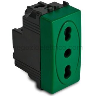 MST31159V MODO Presa 2P+T 16A Bivalente VERDE