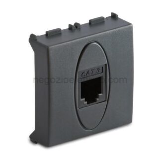 MST31215.2 MODO Presa RJ11 1 Plug 6-4 2Mod.GRIGIO
