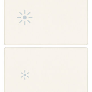 VIW31480.2RB Due mezzi tasti 2M dimmer bianco