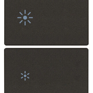 VIW31480.2RG Due mezzi tasti 2M dimmer nero