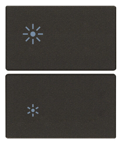 VIW31480.2RG Due mezzi tasti 2M dimmer nero