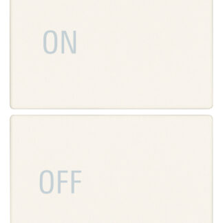 VIW31480.2YB Due mezzi tasti 2M simboli ON/OFF bianco