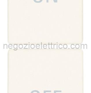 VIW31480.YB Due mezzi tasti 1M simboli ON/OFF bianco