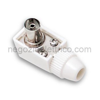 FME32050 Presa TV coax squadra 9,5mm BI