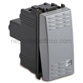 MST33010 STEEL Inter.Tasto Luce 1P 16AX