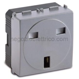 MST33178 STEEL Presa 2P+T 13A St.Inglese