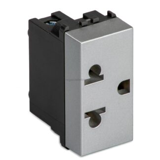 MST33188 STEEL Presa 2P+T 16A250V EUROAMERIC