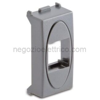 MST33218-T STEEL Tasto 2Mod. Pr.Telef./Dati