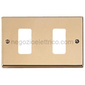 MST351-2 Placca bronzo 2 fori