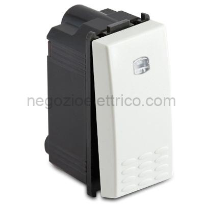 MST36001 MODO Pulsante Silenzioso 1P Illum BIANCO