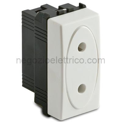 MST36181 MODO Presa 2P 10A 250V dia.4 BIANCA