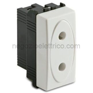 MST36182 MODO Presa 2P 10A 250V f.dia.4.8 BIANCA