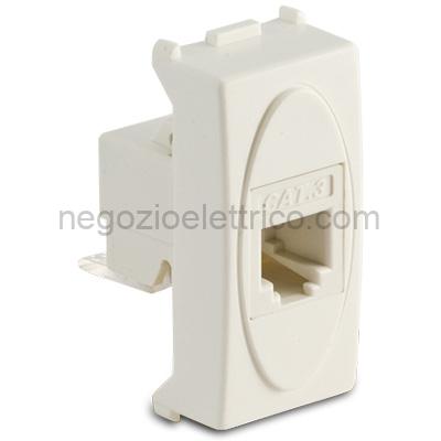 MST36215 MODO Presa RJ11 1 Plug 6-4 BIANCO