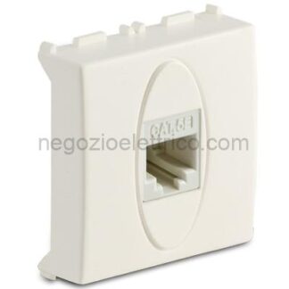 MST36218.2 MODO Presa RJ45 Plug 8-8 2Mod.BIANCO