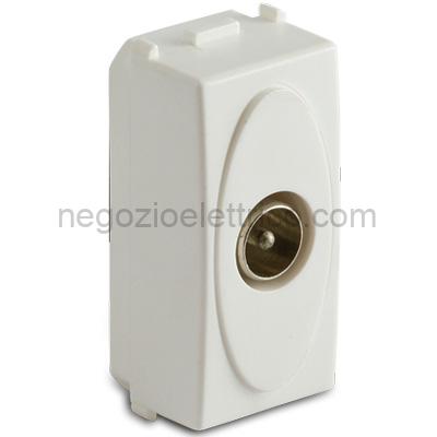 MST36265 MODO Presa coax IEC maschio BIANCA