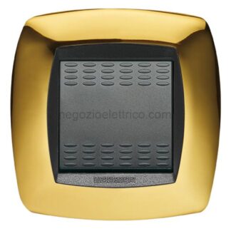 MST39MP212 MODO Placca 2 Posti Stretta OTTONE