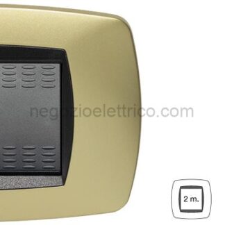 MST39MP242 MODO Placca 2 P.Stretta OTTONE OPACO