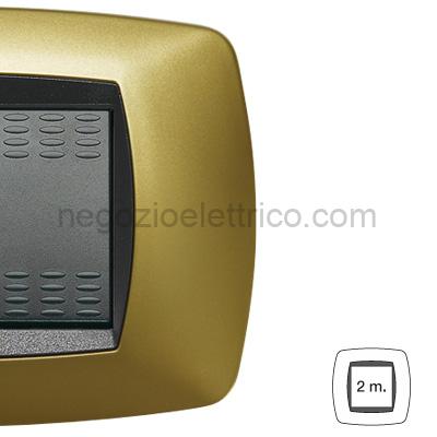 MST39MP322 MODO Placca 2 Posti Stretta GIALLO PERLA