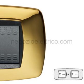 MST39TC212-2 MODO Placca 2+2 Posti OTTONE