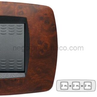 MST39TC432-3 MODO Placca 2+2+2 Posti RADICA DI NOCE