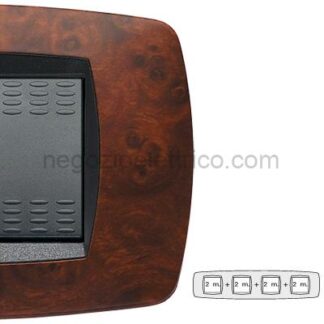 MST39TC432-4 MODO Placca 2+2+2+2 P. RADICA DI NOCE