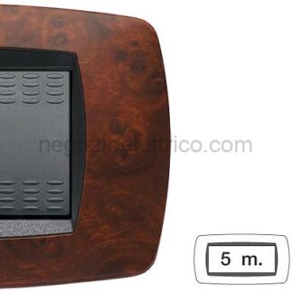 MST39TC435 MODO Placca 5 Posti RADICA DI NOCE