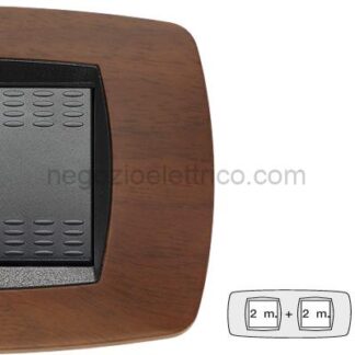 MST39TC452-2 MODO Placca 2+2 Posti NOCE SCURO