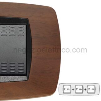 MST39TC452-3 MODO Placca 2+2+2 Posti NOCE SCURO
