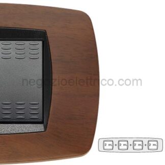 MST39TC452-4 MODO Placca 2+2+2+2 Posti NOCE SCURO